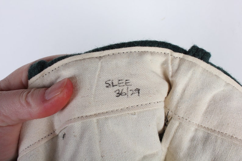 Vintage Men's Dark Forest Green Wool Hunting Pants Etsy