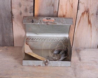 Vintage Ancienne Boîte à Chapeau en Carton et Cuir Noir à Restaurer