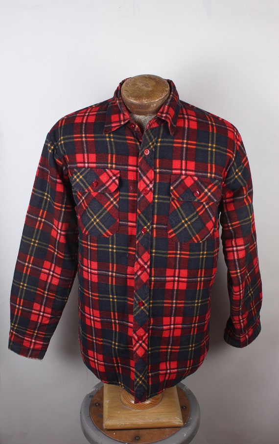 Vintage 1980's Era Timber Run Brand Plaid Men's Ca