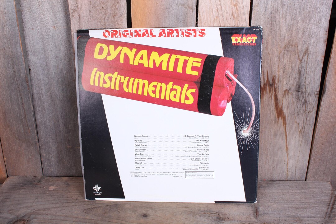 Dynamite Instrumental 1980 Dynamite Instrumentals Compilation Rock Easy Listening Vinyl ...