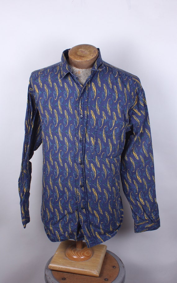 Vintage 1980's Era Men's Gitano Brand Blue Yellow 