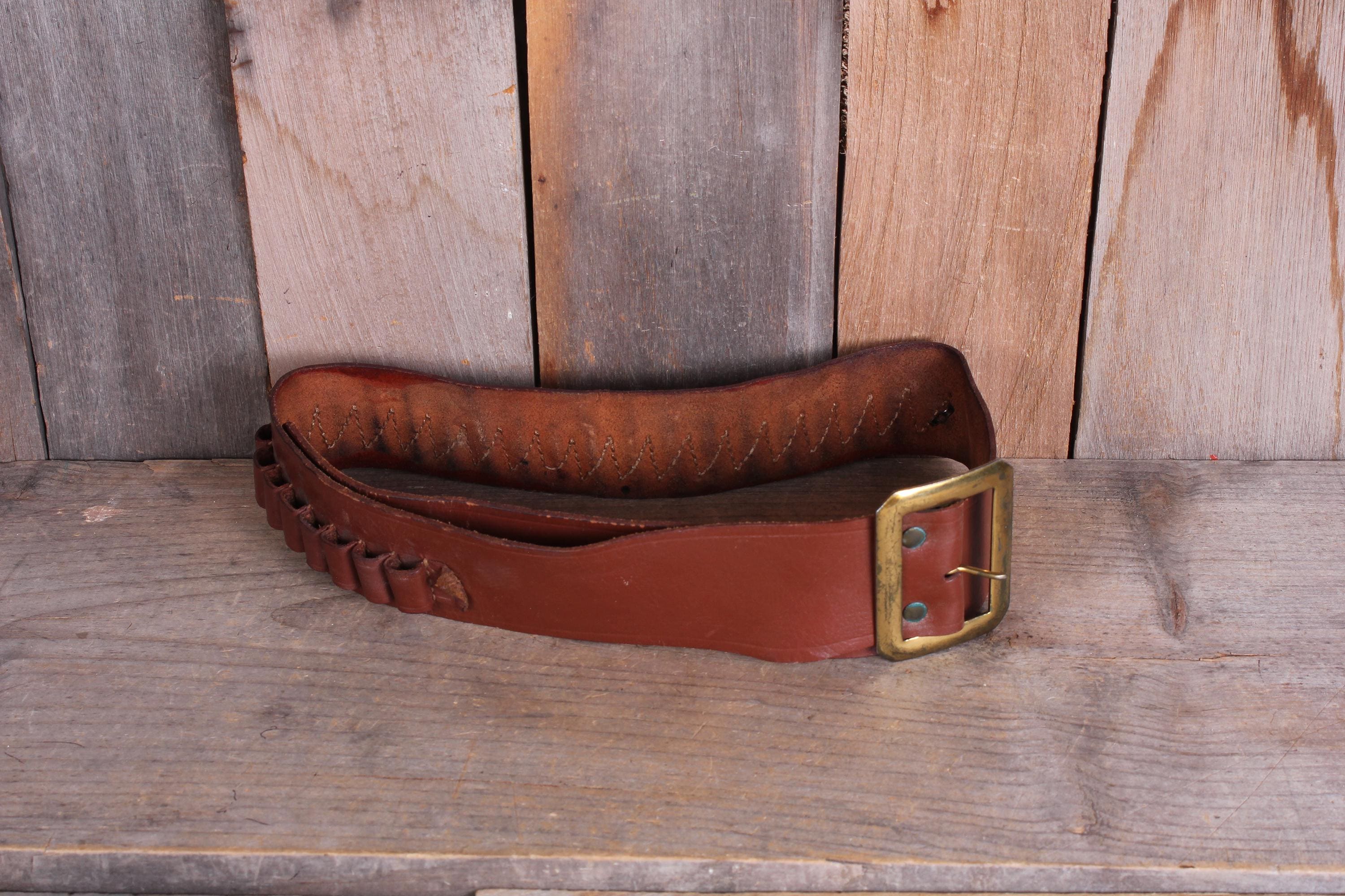 Antique Leather Gunbelt - Etsy