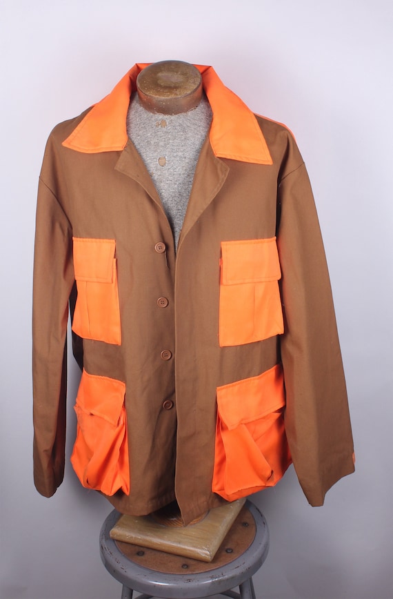 Vintage Men's Hunting Shooting Hunter Jacket Orang