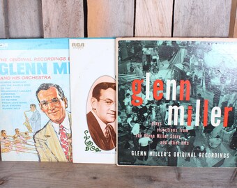 Lot 3 Vintage Glenn Miller Records Albums LPs Jazz Big Band Instrumental Collection
