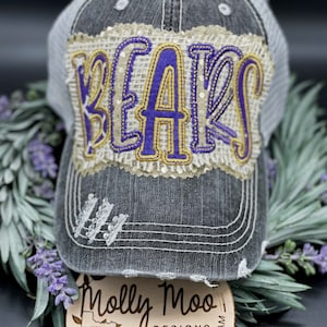 BEARS embroidered baseball hat