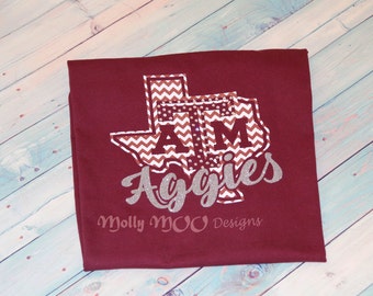 Texas A & M university Aggies Ladies Tshirts