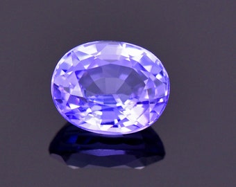 Stunning Purple Blue Tanzanite Gemstone from Tanzania, 1.08 cts., 6.7x5.4 mm., Oval Shape