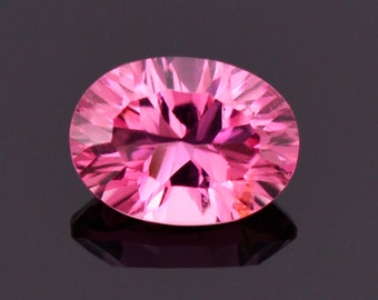 Gorgeous Pink Tourmaline Gemstone from Nigeria, 1.01 cts., 7.5x5.5 mm., Concave Oval Shape