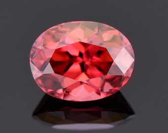 SALE! Beautiful Rosy Pink Zircon Gemstone from Tanzania, 2.30 cts., 8x6 mm., Oval Shape