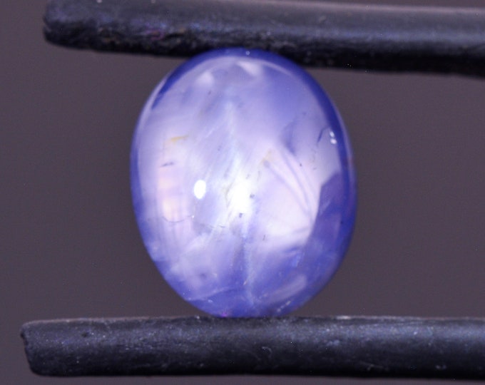 Beautiful Denim Blue Star Sapphire Cabochon from Sri Lanka, 4.38 cts., 10.5x8.2 mm., Oval Cabochon