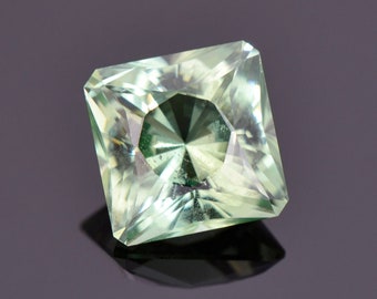 Beautiful Mint Green Apatite Gemstone from Madagascar, 3.70 cts., 8.7 mm., Brilliant Square Cut