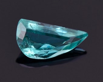 SALE! Beautiful Teal Tourmaline Gemstone from Brazil, 0.84 cts., 9.5x4.8 mm., Freeform Shape