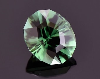 Beautiful Blue Green Tourmaline Gemstone from Nigeria, 2.18 cts., 8.7x7.4 mm., Custom Oval Shape