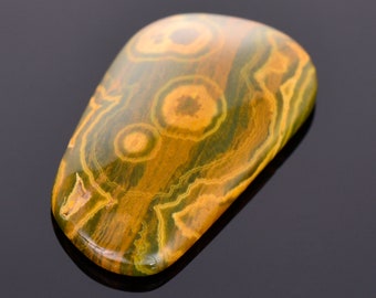 SALE! Fantastic Green Ocean Jasper from Madagascar, 15.63 cts., 27x16 mm., Freeform Cabochon