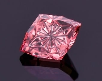 SALE! Exquisite Pink Zircon Gemstone from Tanzania, 5.99 cts., 13x10 mm., Fantasy Cut Diamond Marquise Shape