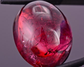 SALE! Amazing Large Rubellite Tourmaline from Maine, 104 cts., 33x26 mm., Oval Cabochon