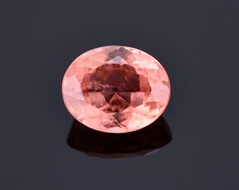 SALE! Beautiful Peach Tourmaline Gemstone from Brazil, 3.39 cts., 10x8 mm., Oval Shape