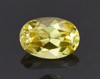 SALE! Brilliant Lemon Yellow Sapphire Gemstone from Tanzania 0.88 cts.