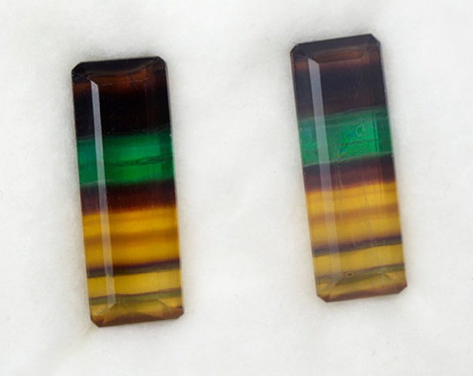 Amazing Banded Fluorite Match Set from Argentina 77.30 tcw.