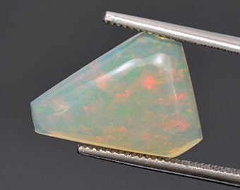 SALE! Beautiful Solid Multi Color Flash Opal Cabochon From Australia 4.40 cts.