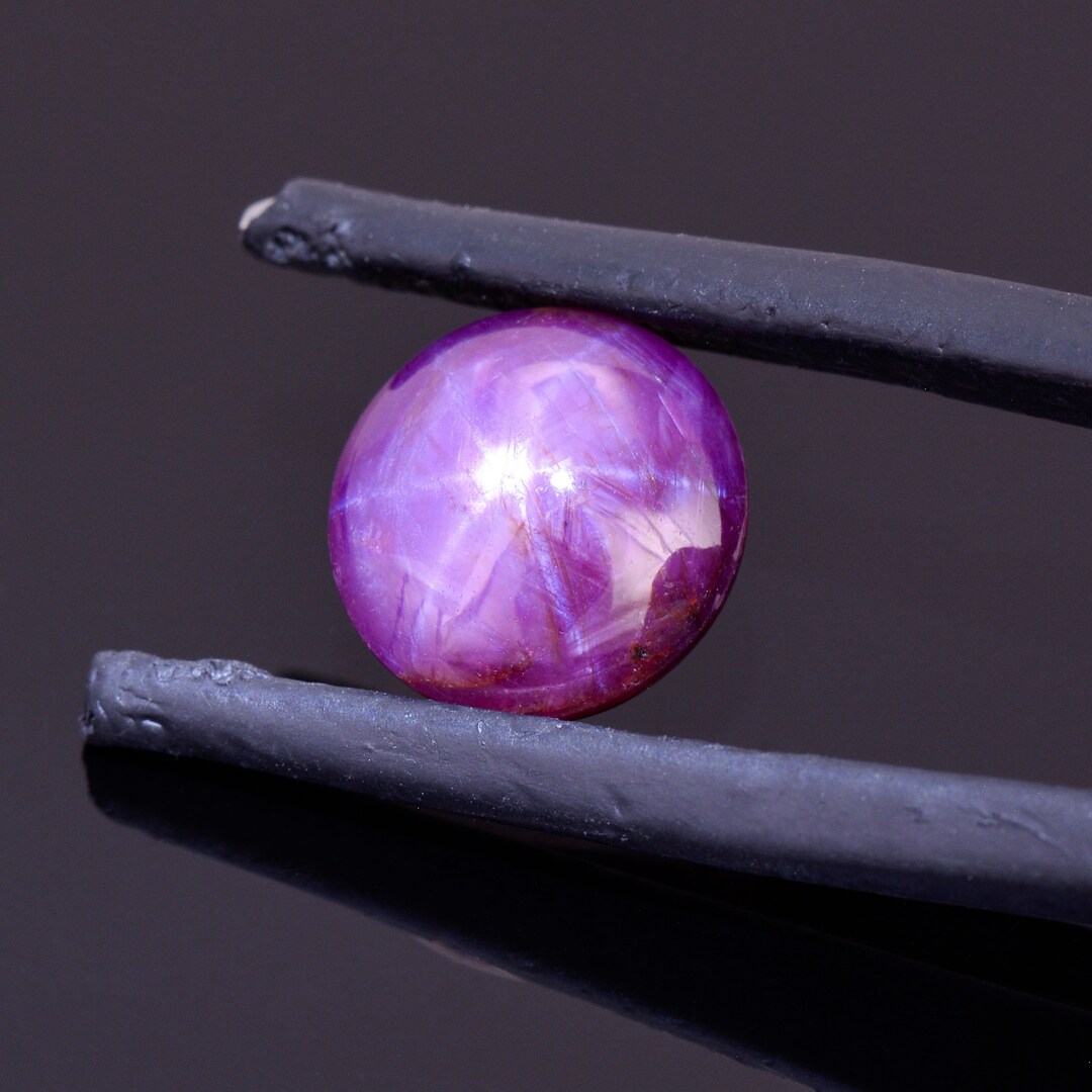 Gorgeous Natural Star Ruby Gemstone From India, 4.51 Cts., 10 Mm., Oval ...