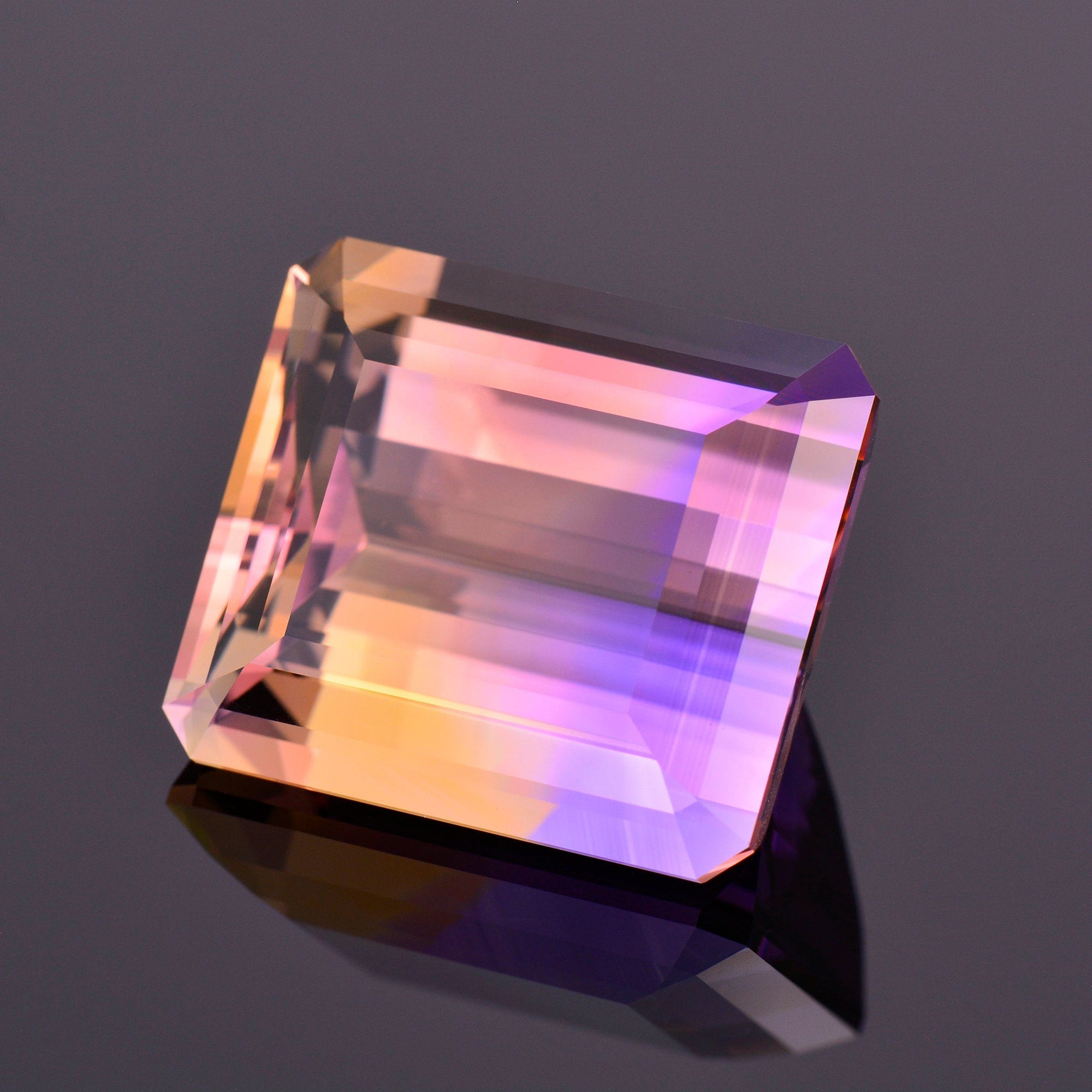 40.Ct Superb Natural Bio Color Ametrine Cabochon Marquise 19x40x7MM Approx Hand Polished Bolivianite Purple Loose Gemstones Jewelry Making
