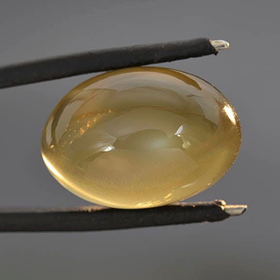 Large Yellow Moonstone Cabochon from India 33.56 cts.