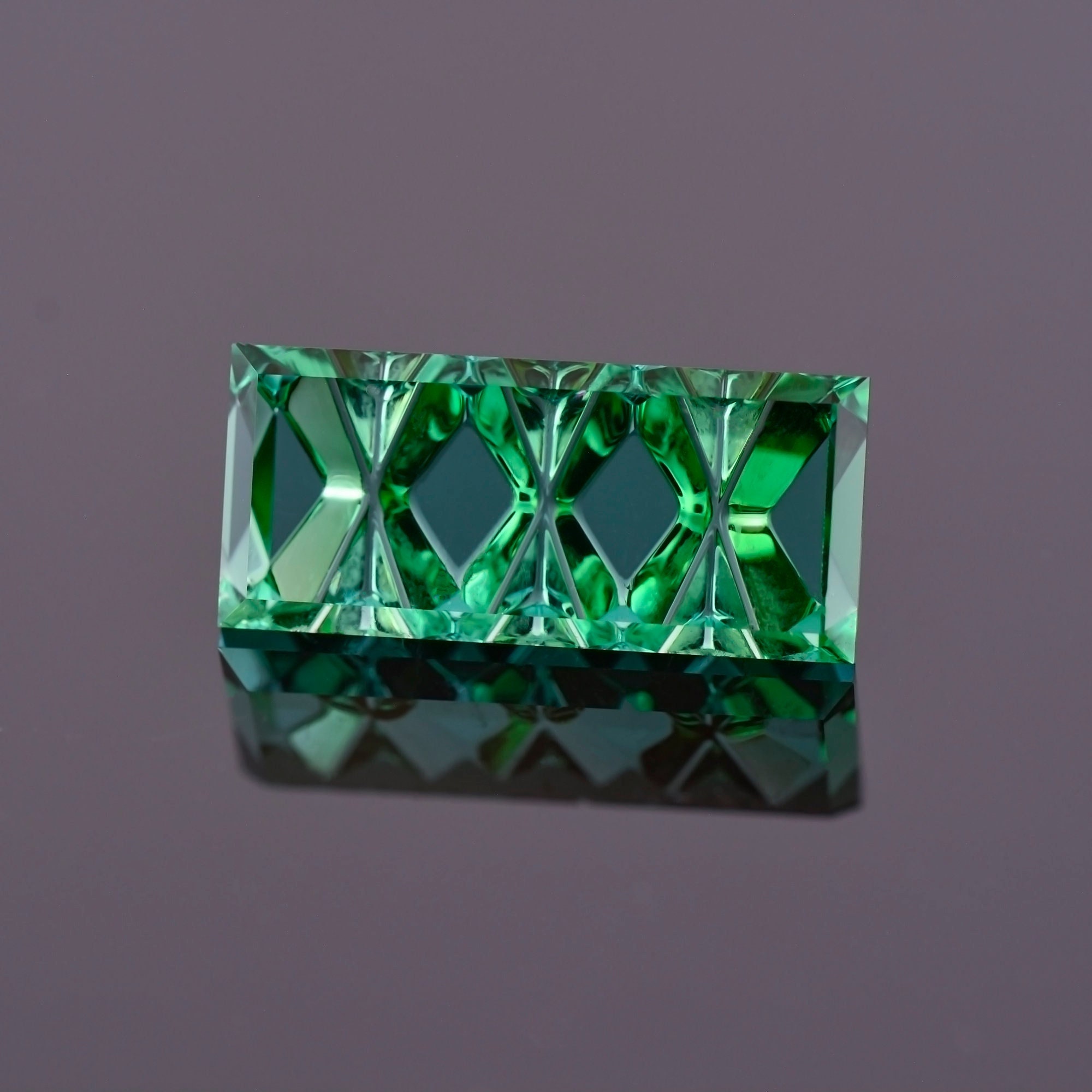 Stunning Green Tourmaline Gemstone from Brazil, 4.28 cts., 15x7 mm