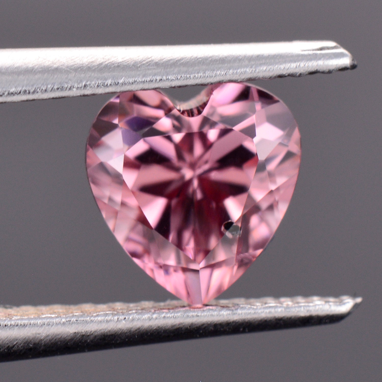 Stunning Bright Pink Zircon Gemstone from Tanzania, 1.30 cts., 6 mm