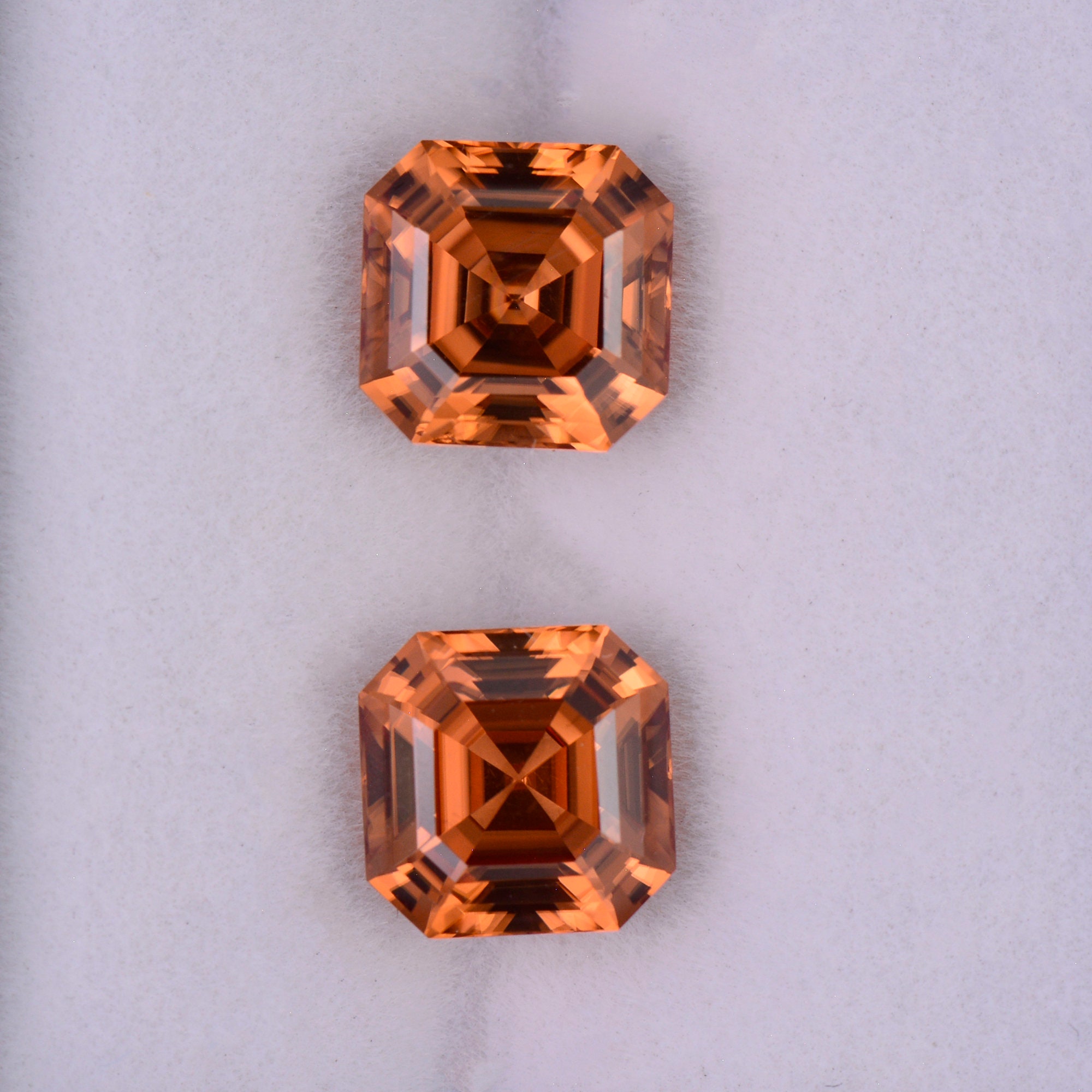 Excellent Orange Zircon Gemstone Match Pair from Tanzania, 5.23 tcw., 7