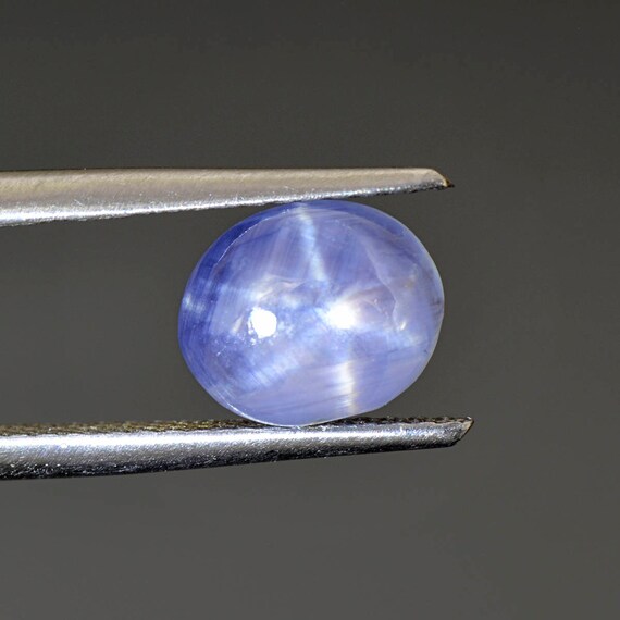 Beautiful Blue Star Sapphire Cabochon from Sri Lanka 3.40 cts | Etsy