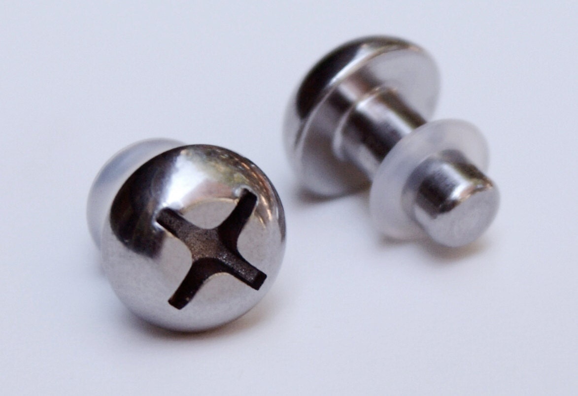 6g Screw Plugs Body Jewelry for Stretched Ears - Etsy