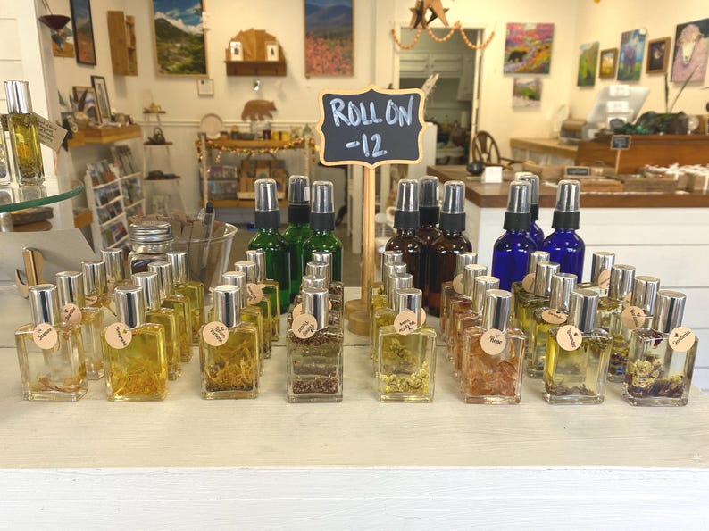 Floral Essential Oil Roll On Perfume: Grapeseed & Jojoba Oil Infusion image 7