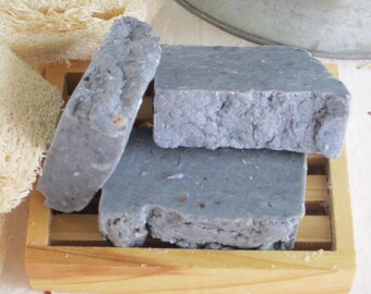 Citrus charcoal is a detoxifying soap that has the lovely scent of bergamot and orange.