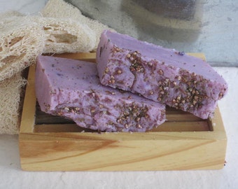 Lilac Soap has the scent of a true lilac. When you use this soap, you will feel as if you were showering next to a lilac tree.