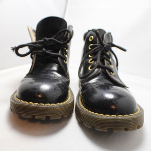 Patent leather work boots new arrivals