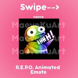 Animated R.E.P.O. AH! Emote for Twitch Streamers