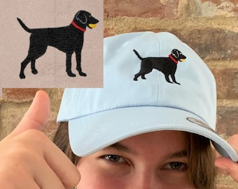 Color Dog Hat BlackWhiteBeige