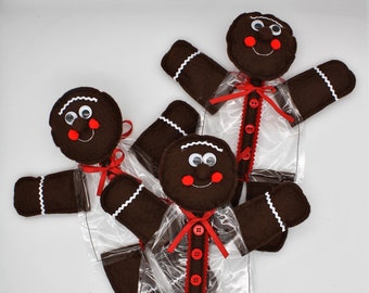Gingerbread Men Treat Bags (set of 3)