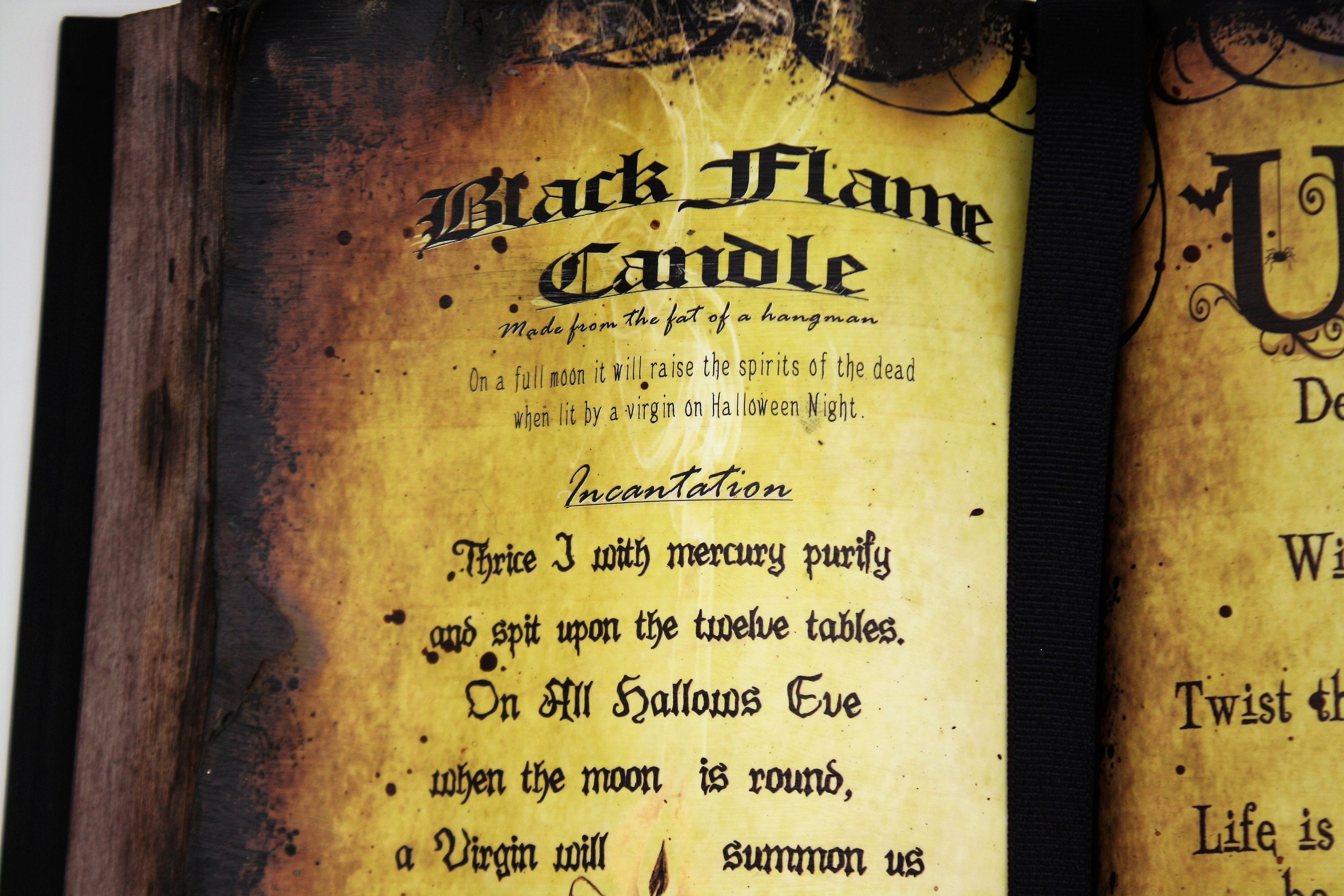Black Flame Candle and Unfaithful Lover Spell Book Hocus Etsy