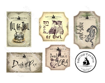 Hocus Pocus Inspired Potion Labels