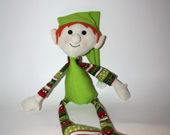 Handmade Christmas Elf Decor Boy
