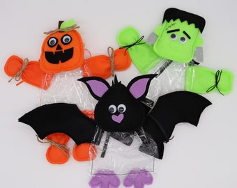 Halloween Friends Candy Treat Bags (Set of 3)