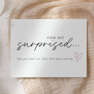 Will You Be My Bridesmaid Card, Maid of Honor Proposal Bridesmaid Proposal Card Now Act Surprised Card, Bridesmaid Gift image 3