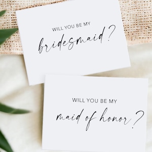 Will you be my Bridesmaid Card, Bridesmaid Proposal, Bridesmaid Gift, Will You be my Maid of Honor, Wedding Cards Bridesmaid Proposal Card image 1