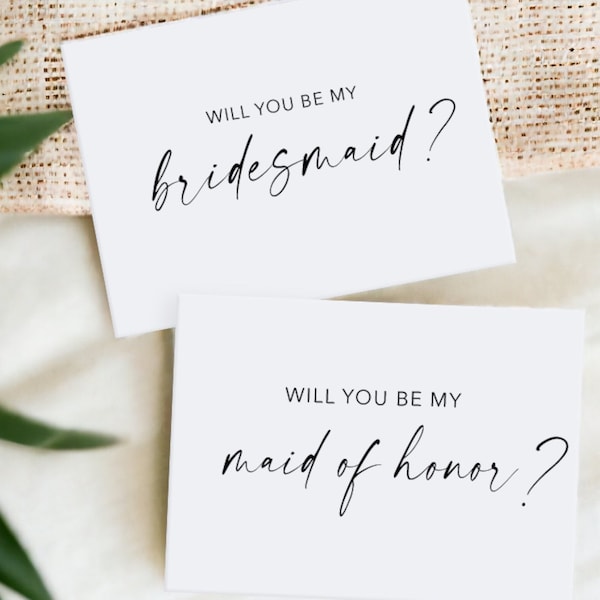 Will you be my Bridesmaid Card, Bridesmaid Proposal, Bridesmaid Gift, Will You be my Maid of Honor, Wedding Cards Bridesmaid Proposal Card