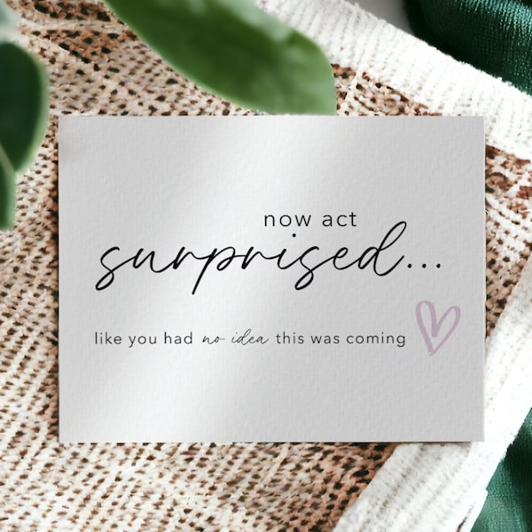 Will You Be My Bridesmaid Card, Maid of Honor Proposal | Bridesmaid Proposal Card | Now Act Surprised Card, Bridesmaid Gift