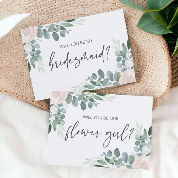 Bridesmaid Proposal Card, Will you be my Bridesmaid Card, Will You be my Maid of Honor, Wedding Cards Bridesmaid Gift, Be My Flower Girl