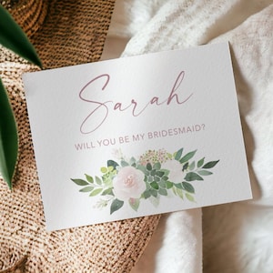 ¿Serás mis tarjetas de dama de honor, propuesta de dama de honor, tarjetas de boda, flores para mi dama de honor, tarjetas de novia, regalo de dama de honor, SU
