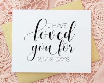I Have Loved You For - Groom Card - Personalized Card - Card from Bride - To My Husband Card - Wedding Day Note - Wedding Stationery